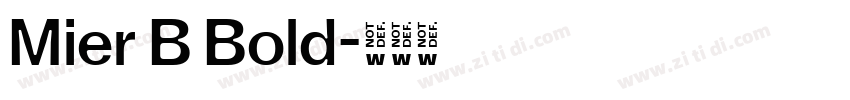 Mier B Bold字体转换